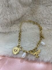 Gold İncili Bileklik