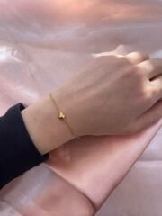 Gold Küçük Kalpli Bileklik