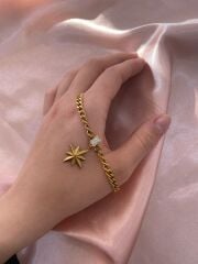 Gold Kutup Yıldızlı Bileklik