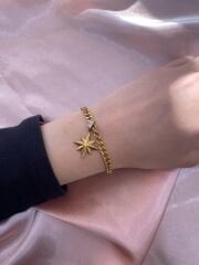 Gold Kutup Yıldızlı Bileklik