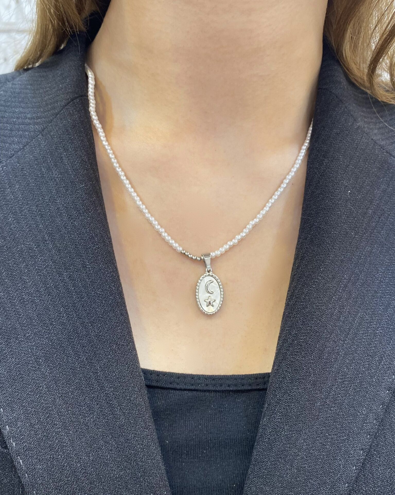 İncili Sedefli Kolye