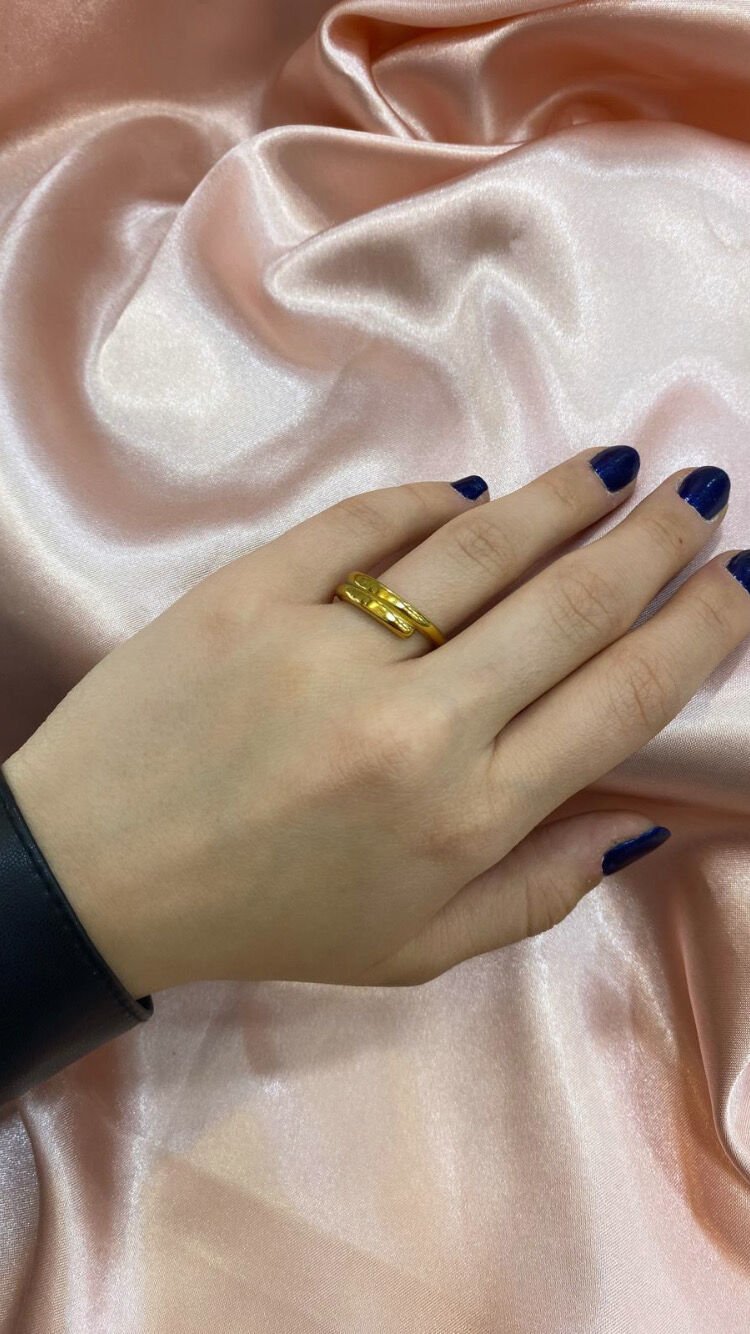 Gold Sade Yüzük