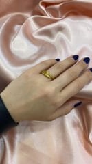 Gold Sade Yüzük