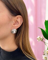 Yuvarlak İnci Küpe