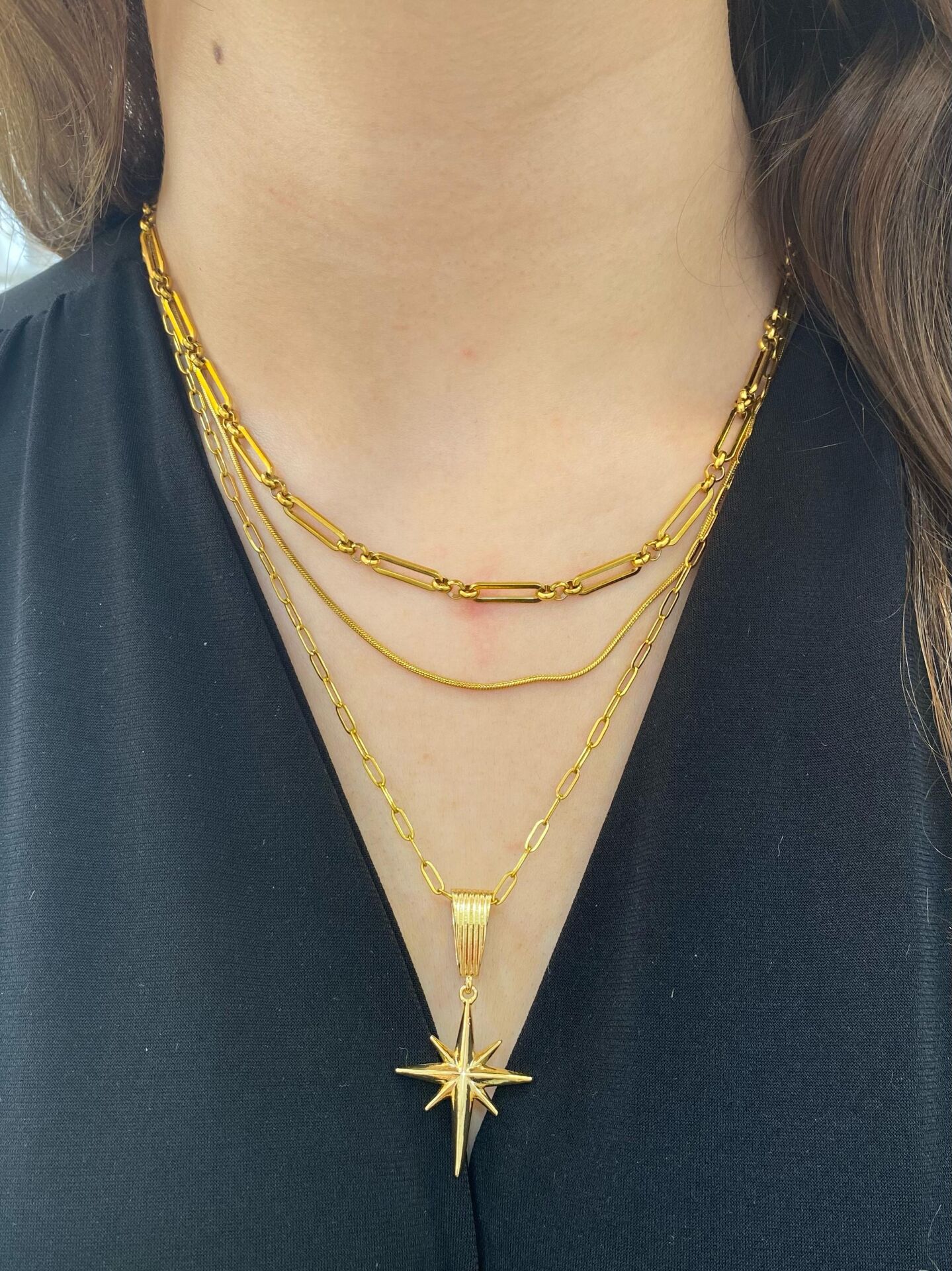 Gold Polar Star Necklace