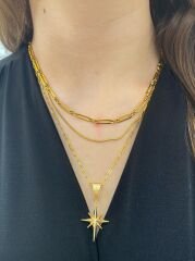 Gold Polar Star Necklace