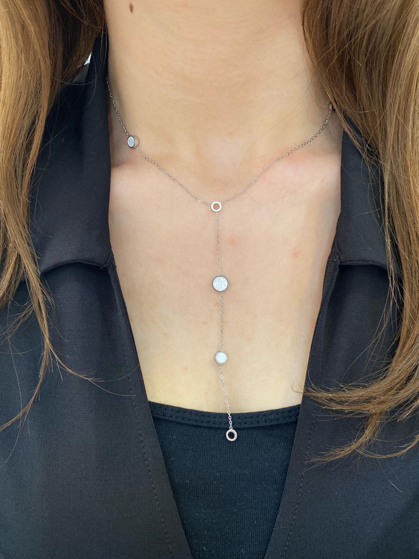 Sedef Taşlı Y Kolye